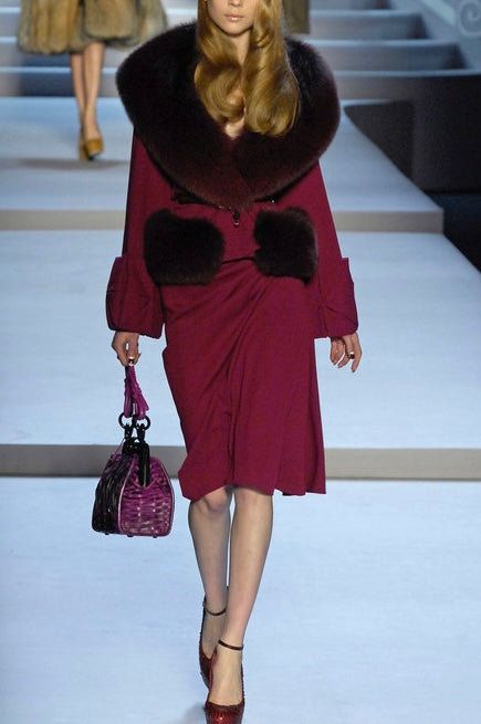Dior 2007 Runway Fox Trim Jacket