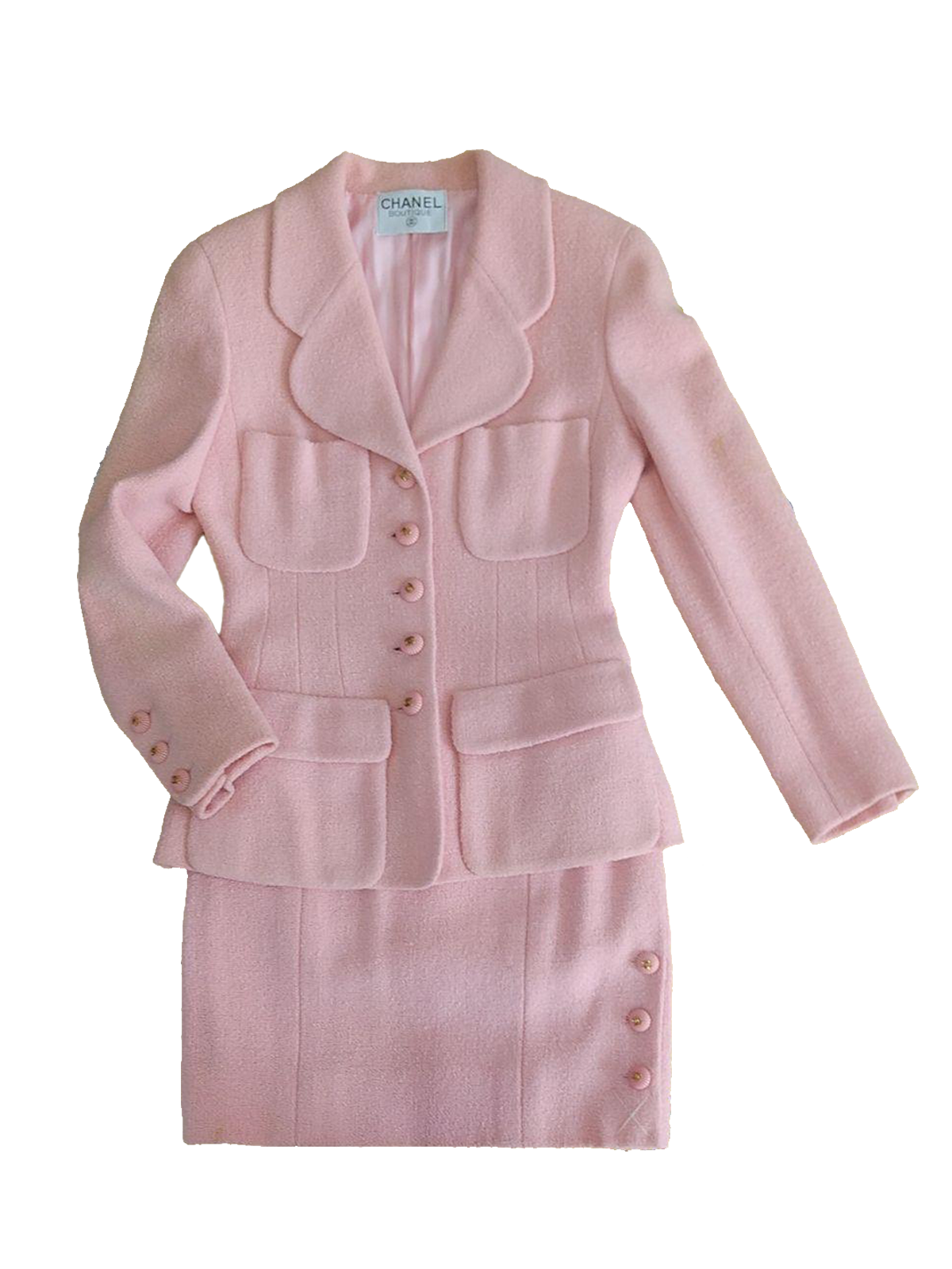 CHANEL 1993 Runway Pink Suit Set