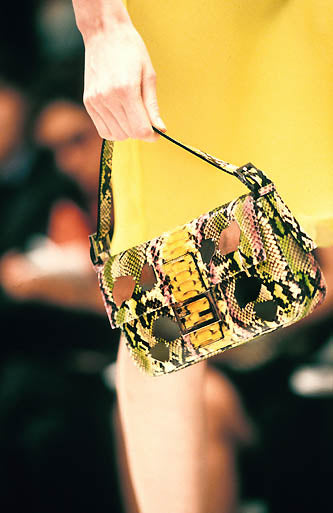 FENDI SS2000 Mirror Python Baguette