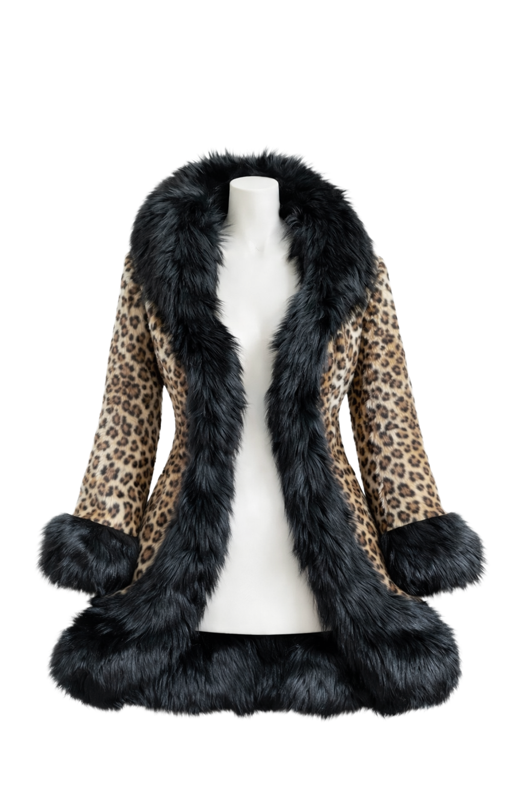 Blumarine 2004 Runway Leopard Fox Fur Jacket