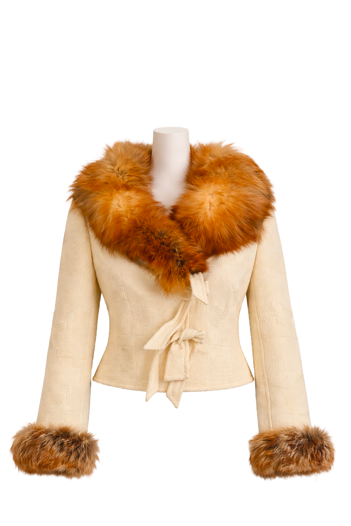 Valentino FW2002 Fox Trim Jacket