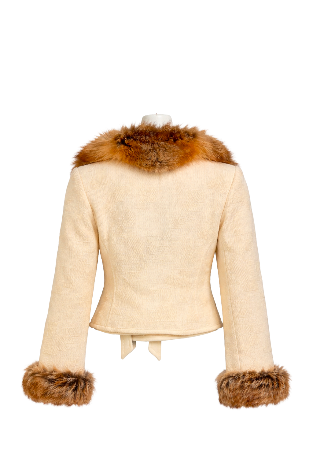 Valentino FW2002 Fox Trim Jacket