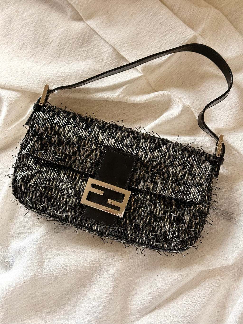 FENDI Explosion Beaded Baguette